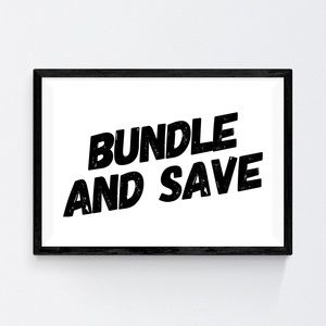 Bundle 2+ items and save 15% or more!